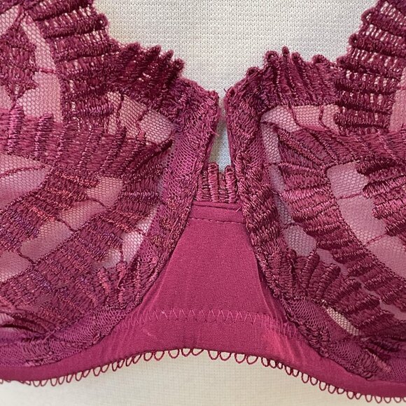 NEW Wacoal Womens 40D After Dark Embroidered Balconette Bra - Picture 3 of 10